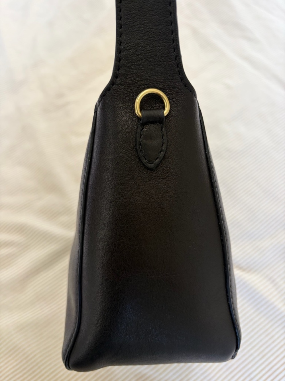 Clare V fleurine leather shoulder bag - black - Picture 4 of 9